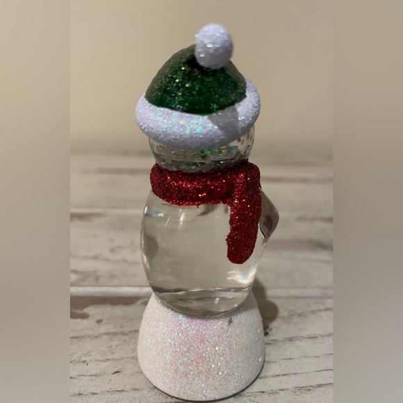 St. Nicholas Square Snowman 4” LED Light-up Glitter Swirl Water Globe - Picture 2 of 7